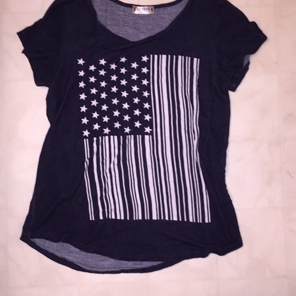 Black and American Flag tee - Picture 1 of 2